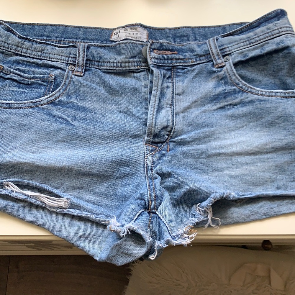 Free People denim shorts 30